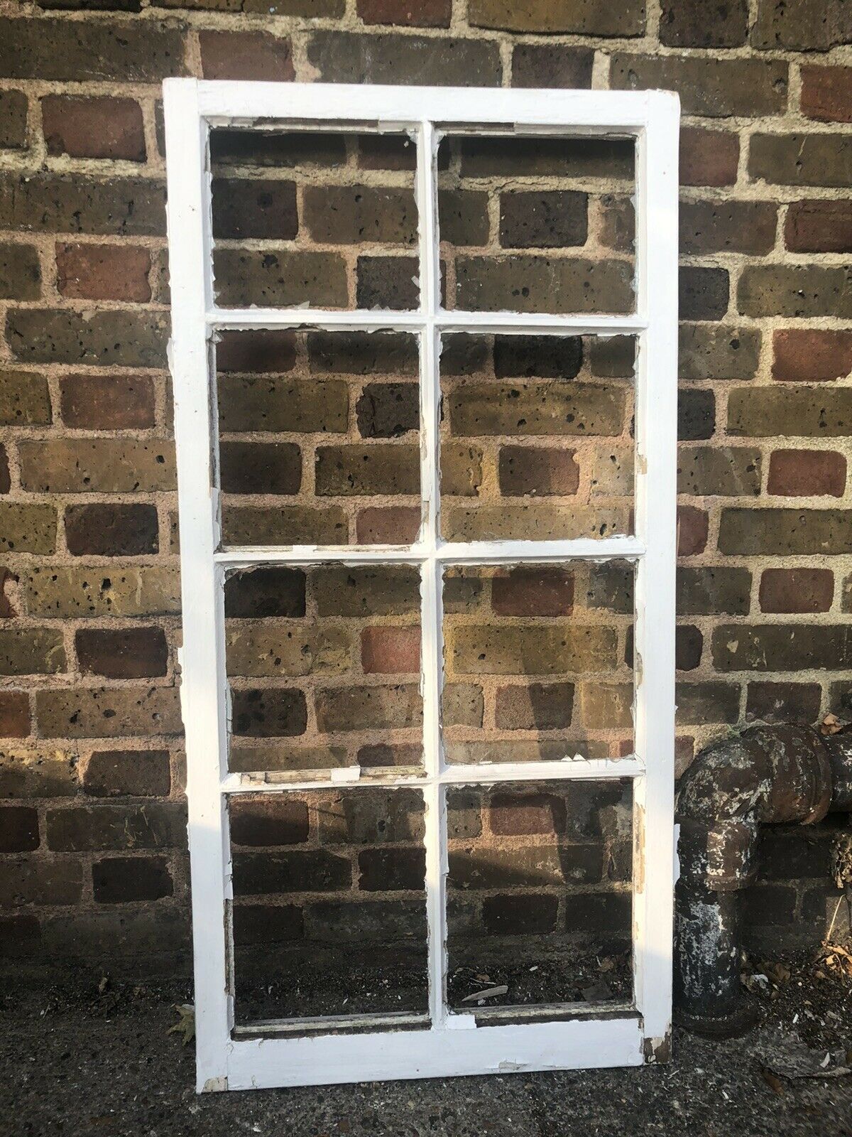 Modern Georgian 8 Panel Wooden Window NO GLASS Within Panels