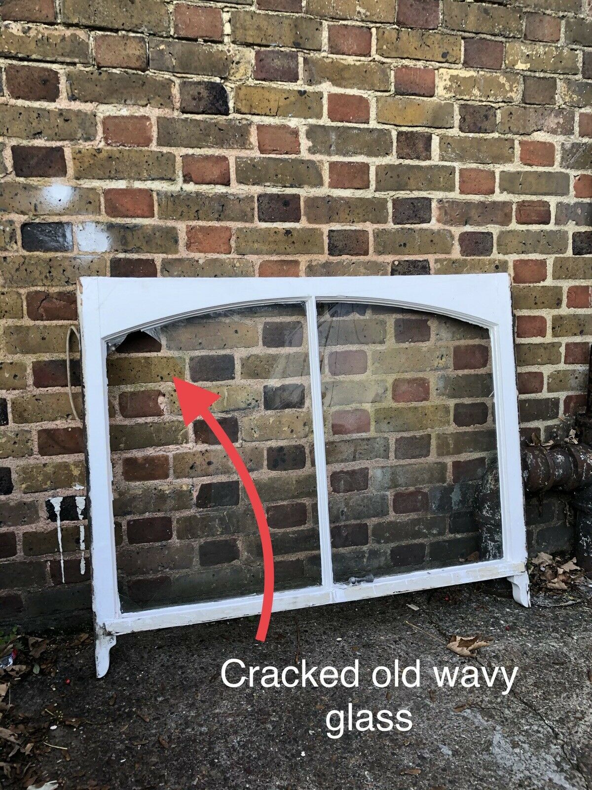 Reclaimed Old Victorian Edwardian Arch Panel Wooden Sash Window