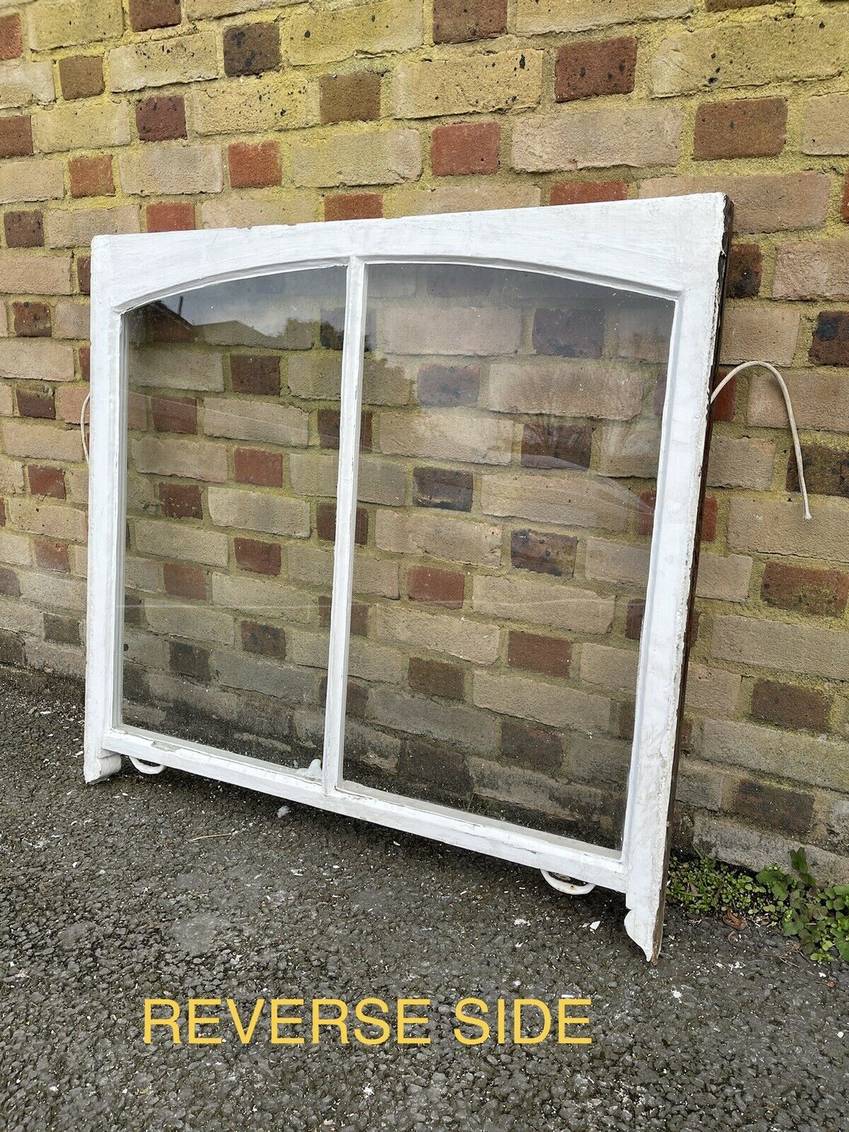 Reclaimed Old Victorian Edwardian Arch Panel Wooden Sash Window