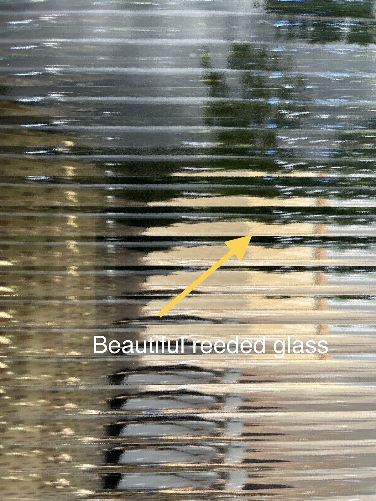 Reclaimed Reeded Glass Internal Or External Door 1965 x 685mm
