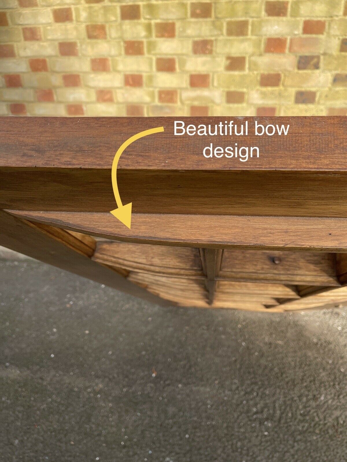 Reclaimed Wooden Panel External Front Door Crafted Bow Design 2035 x 814mm