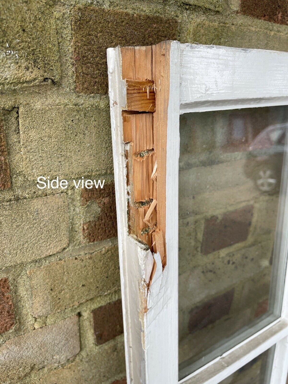 Reclaimed Old Georgian 8 Panel Wooden Window 1500 x 520mm
