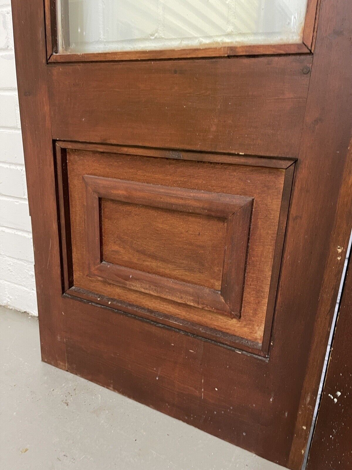 Reclaimed Old French Double Glazed Glass Wooden Double Doors 1980 x 1100mm