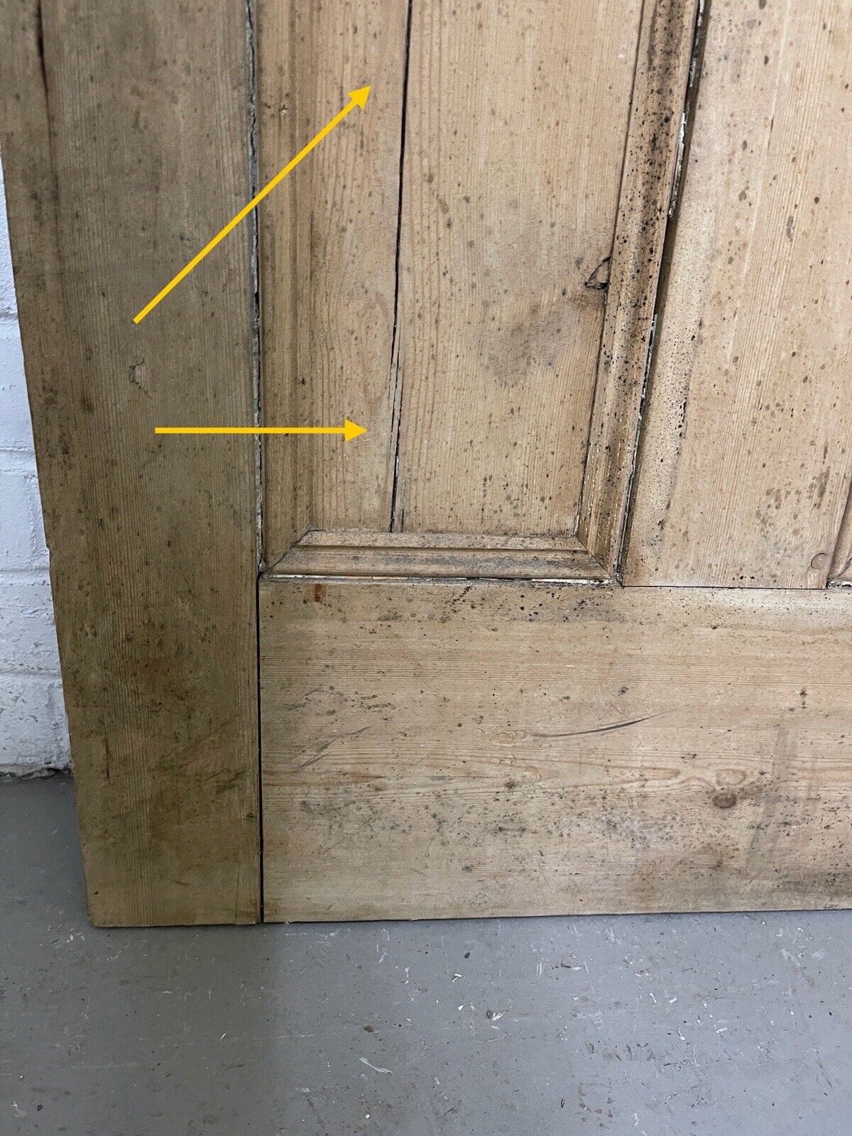 Distressed Reclaimed Victorian Pine Internal 4 panel Door 1910 x 695mm Or 690mm