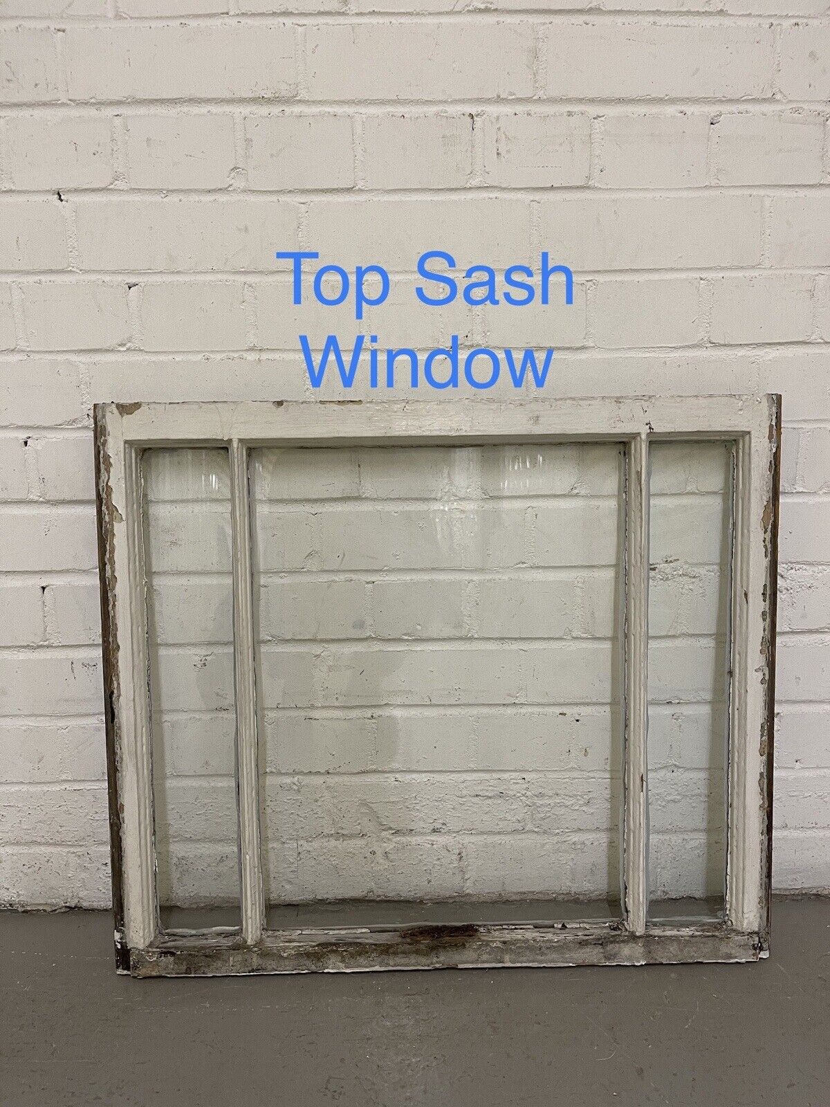 Pair Of Reclaimed Old Edwardian Sash Panel Wooden Window 678 x 580 680 x 624mm