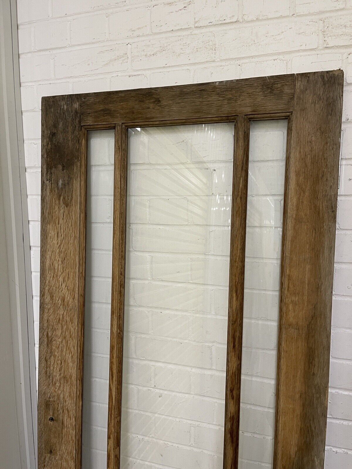 Pair Of Reclaimed Edwardian Wooden Panel External Doors 1870 x 743 1915 x 765mm