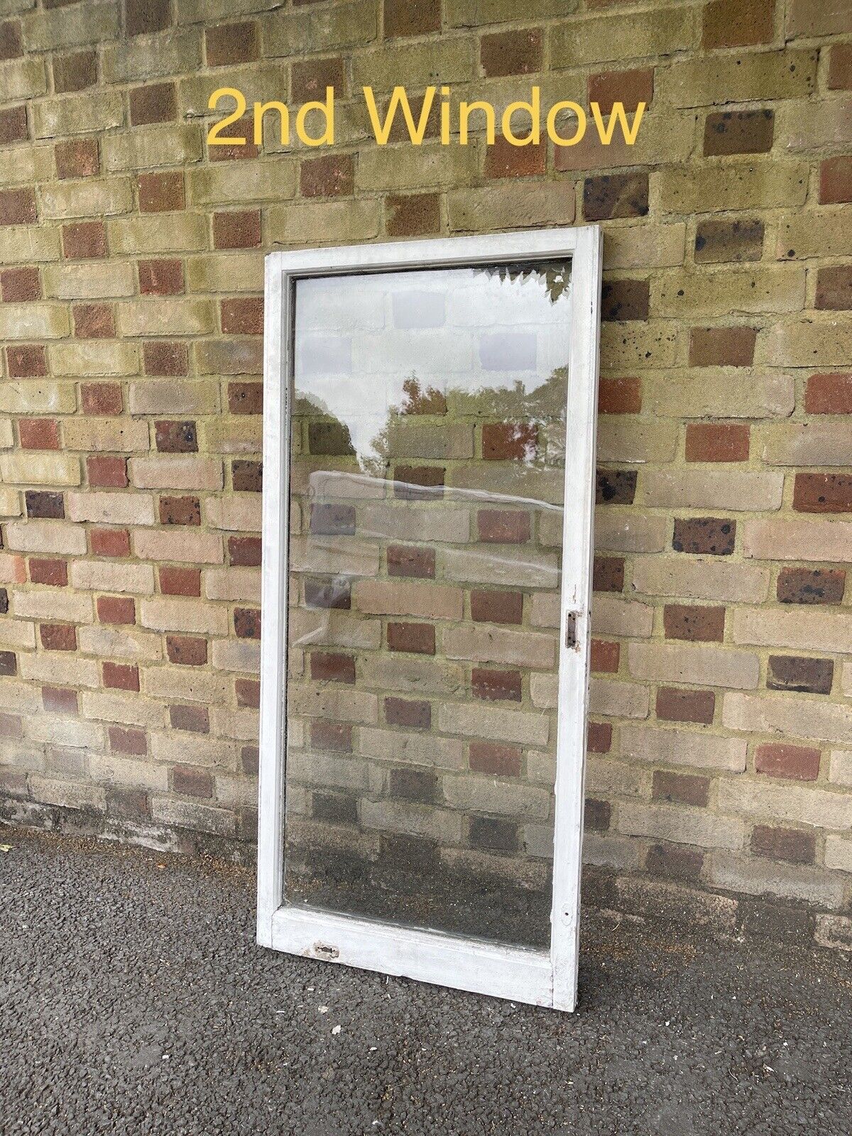 Job Lot Of Reclaimed Old Wooden Panel Sash Windows Cylinder Wavy Glass X 5