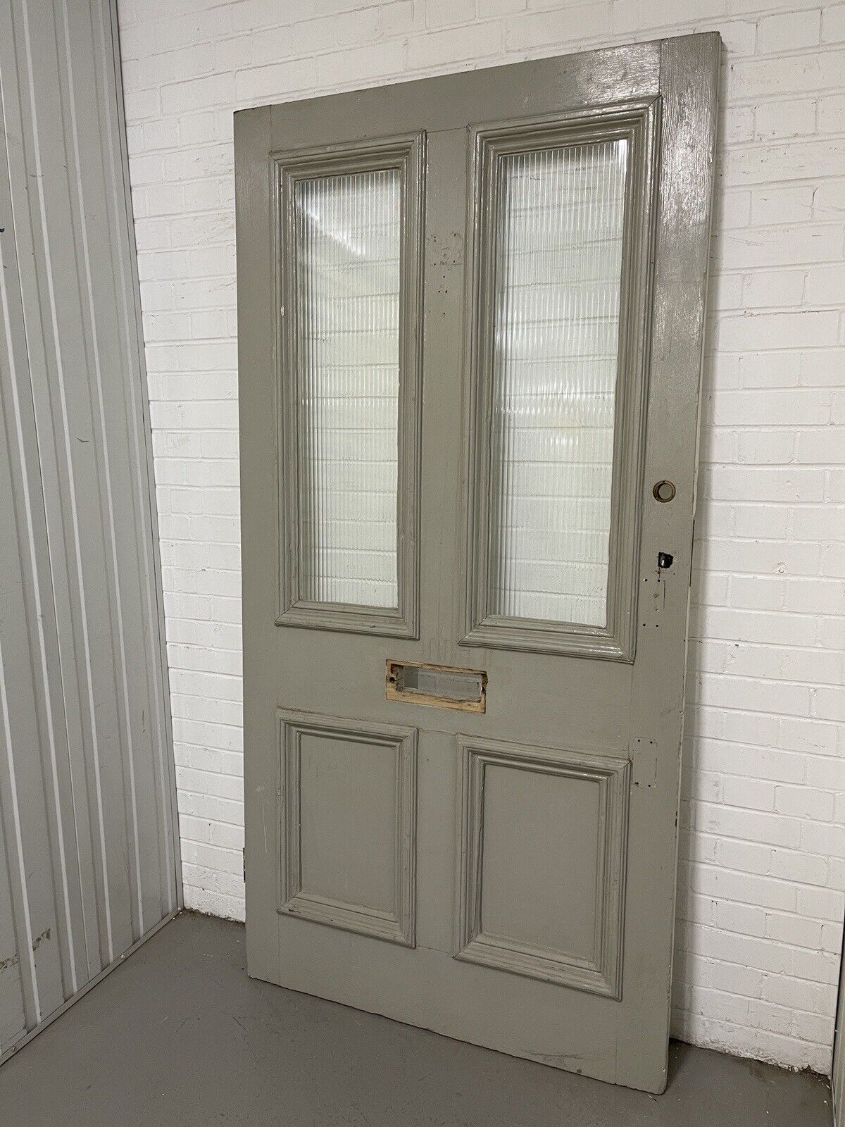 Reclaimed Old Victorian Edwardian Wooden Panel Front Door 2203 x 1095mm