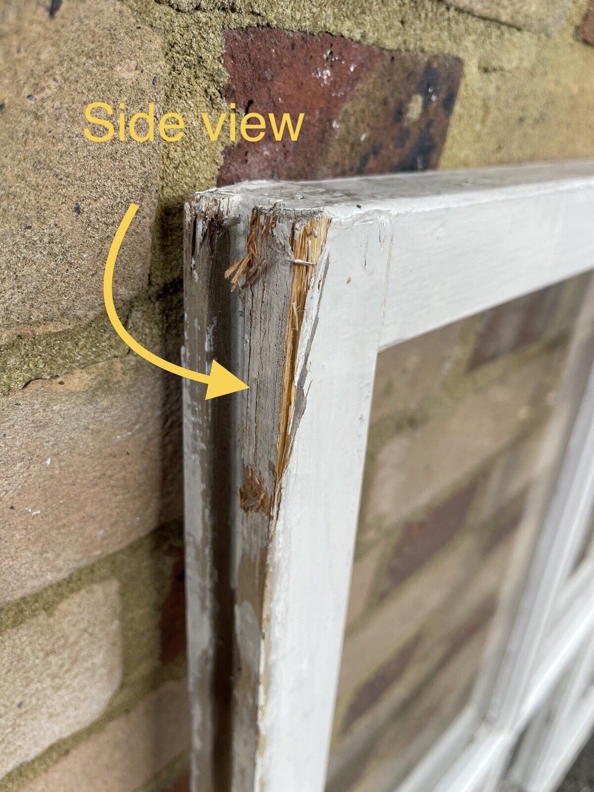Reclaimed Old Georgian 6 Panel Wooden Window 968 x 900mm