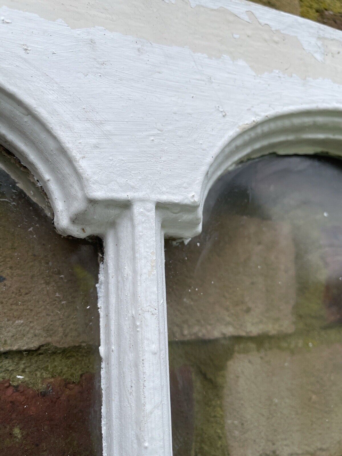 Reclaimed Old Edwardian Arch Sash Wooden Window 985 x 930mm