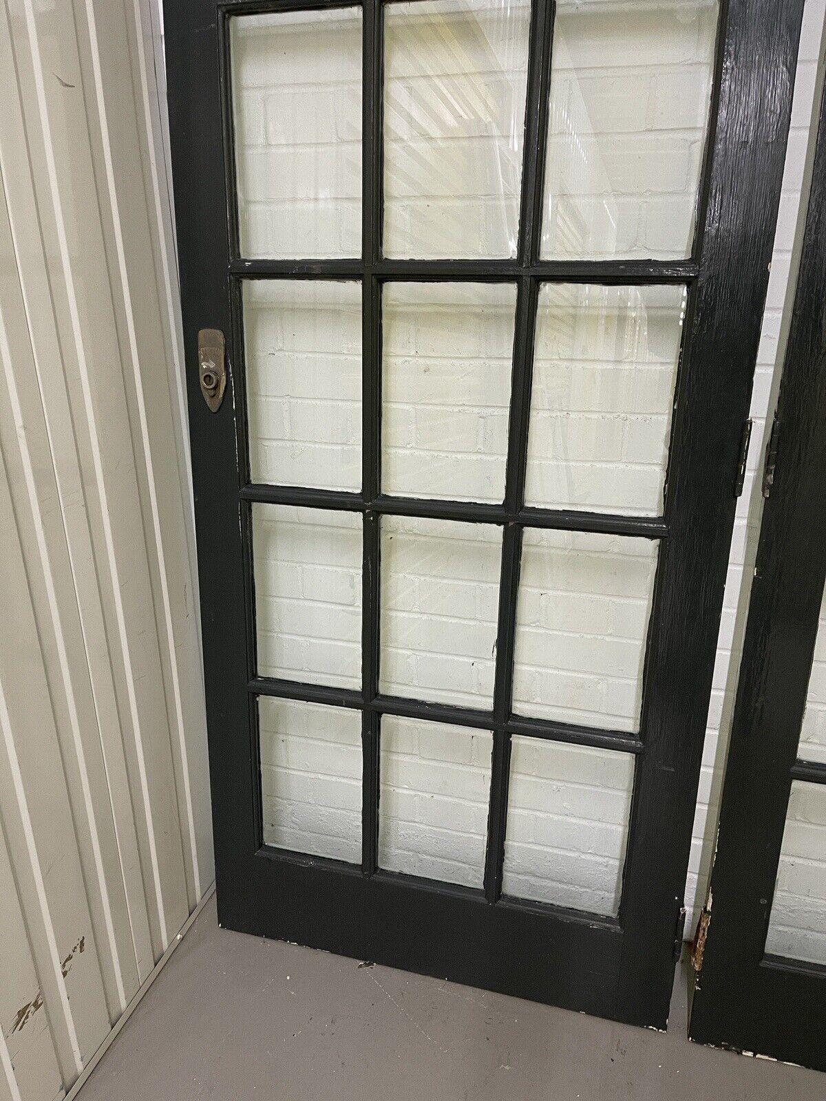 Pair Of Reclaimed Georgian Wooden Panel External Side Back Doors 1980 x 835mm