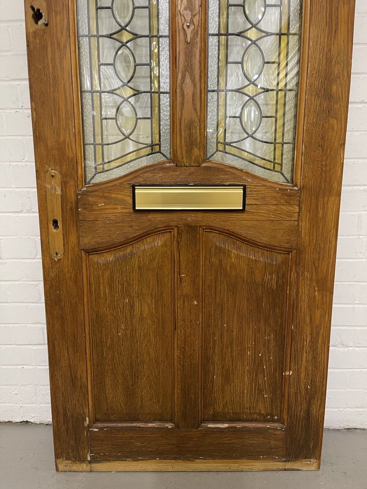 Reclaimed Style Edwardian Modern Stained Glass Front Door 2010 or 2005 x 814mm