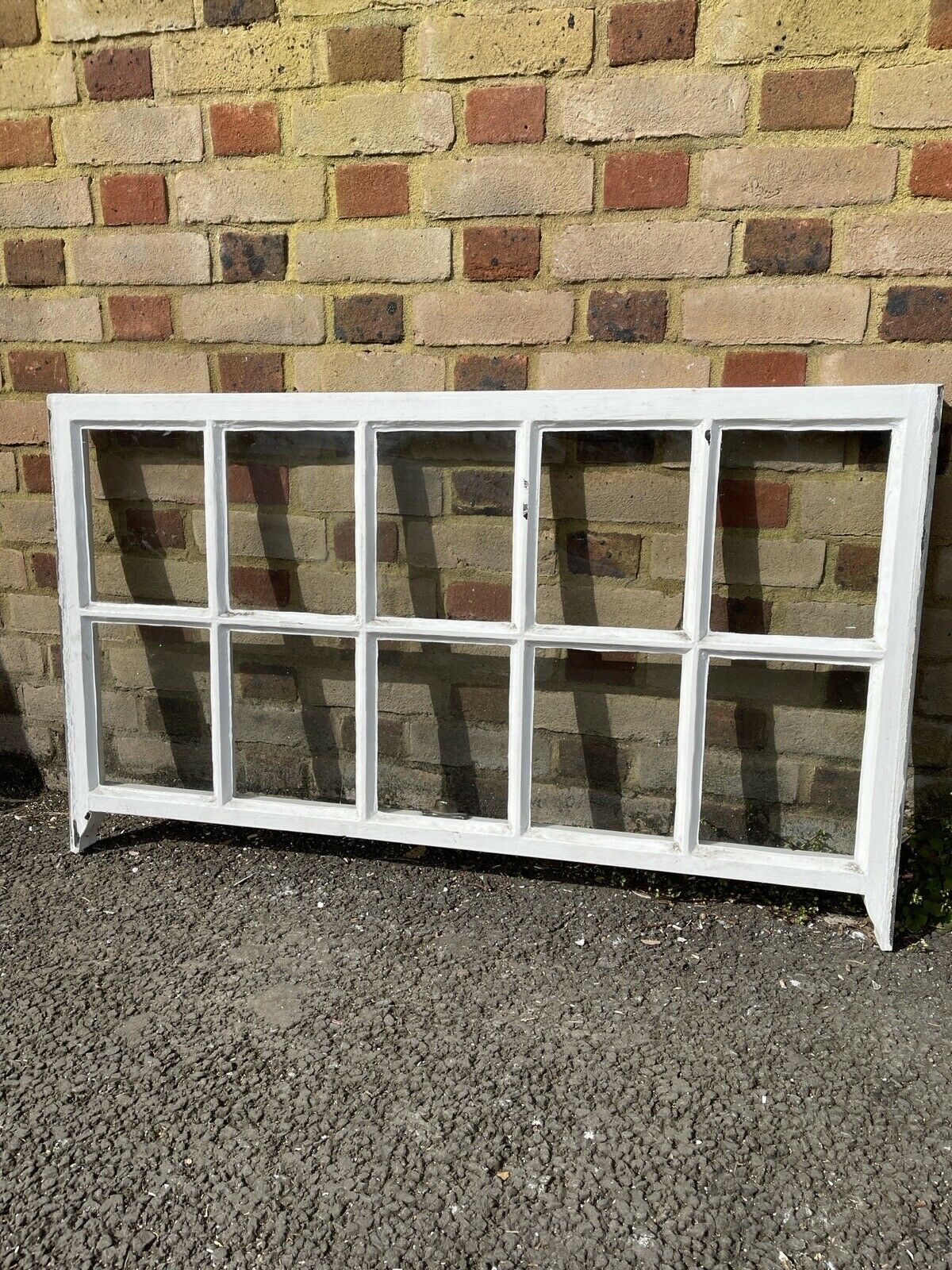 Reclaimed Old Georgian 10 Panel Wooden Sash Window