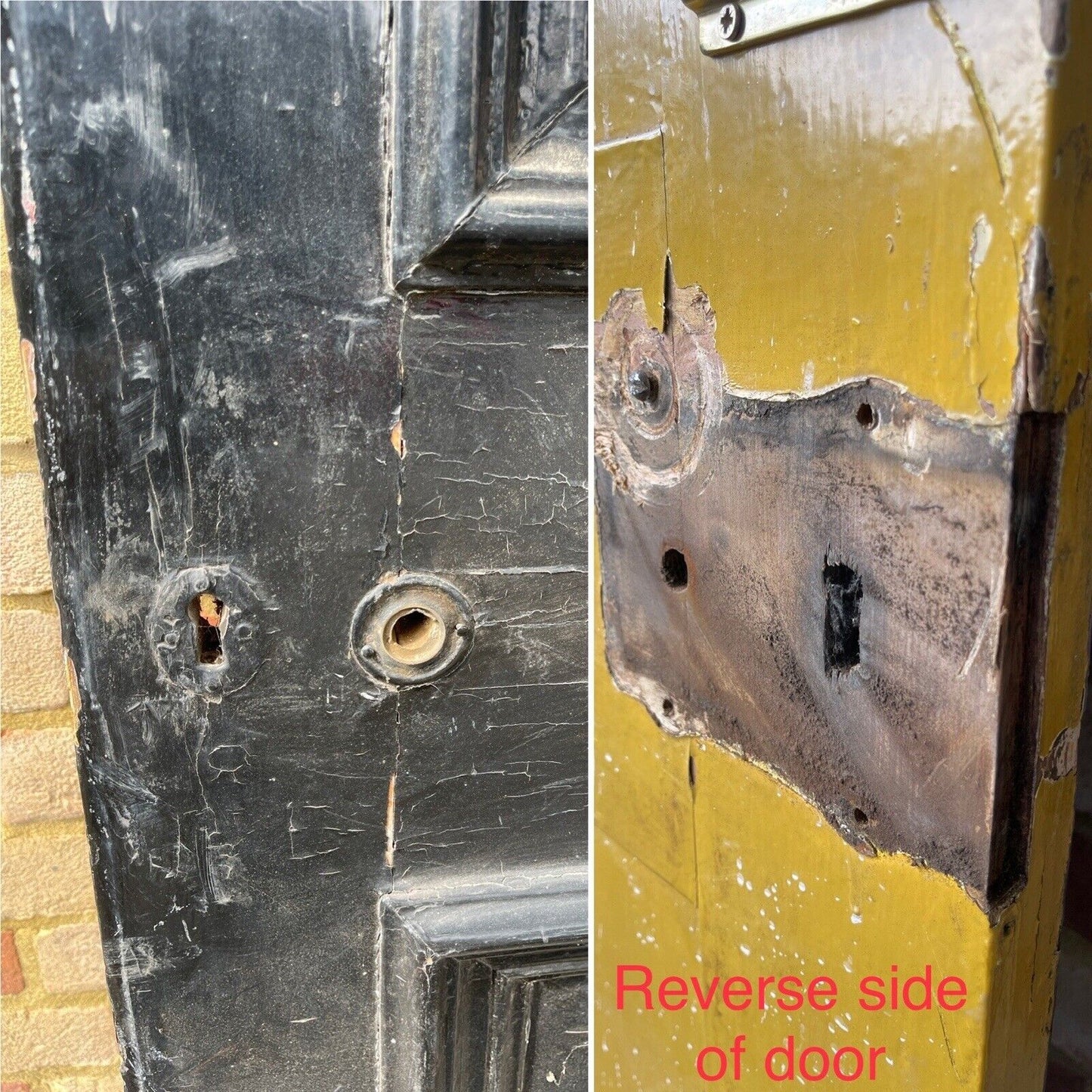 Reclaimed Victorian Wooden Panel External Front Door 2020 x 810mm
