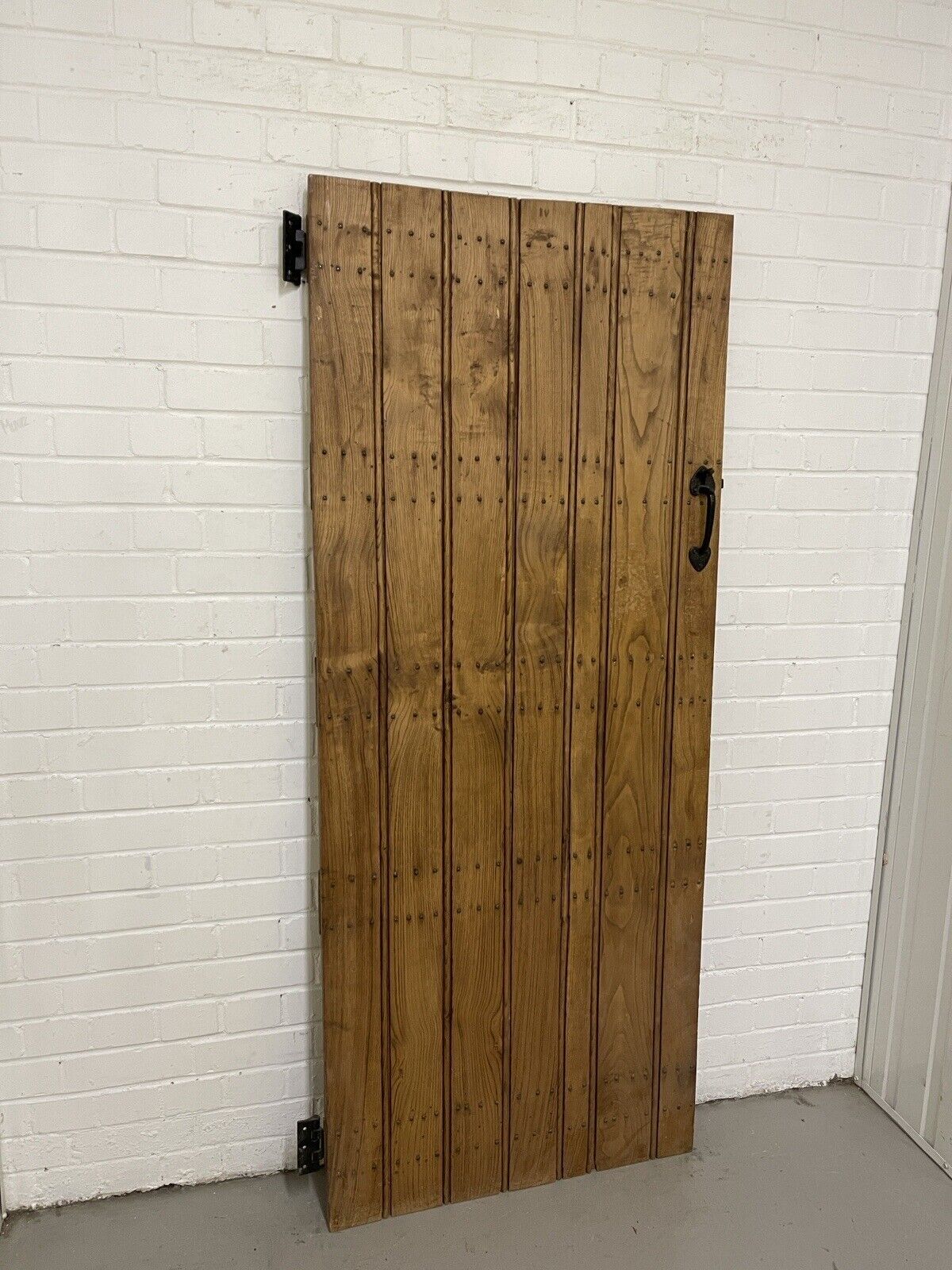 Reclaimed Oak Old Handmade Studded Ledge and Brace door 1830 x 752mm