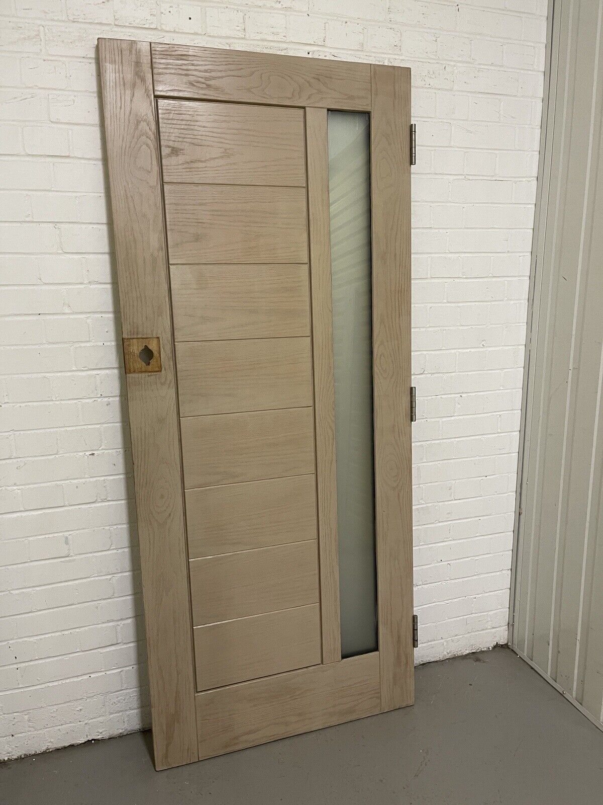 Oak Veneer Bespoke Wooden External Front Door 1965 x 840mm