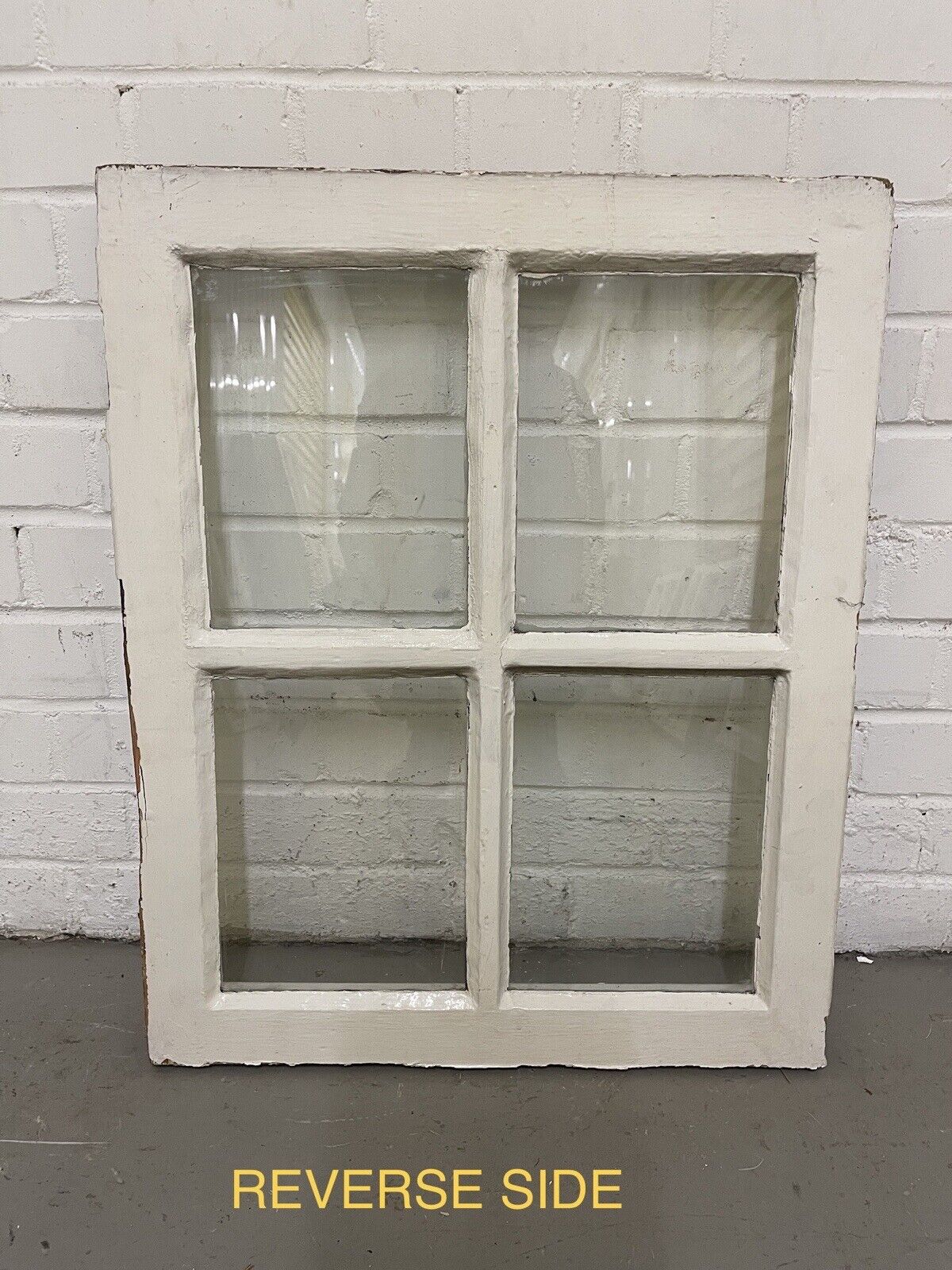 Reclaimed Old Georgian 4 Panel Wooden Window 865 x 725mm