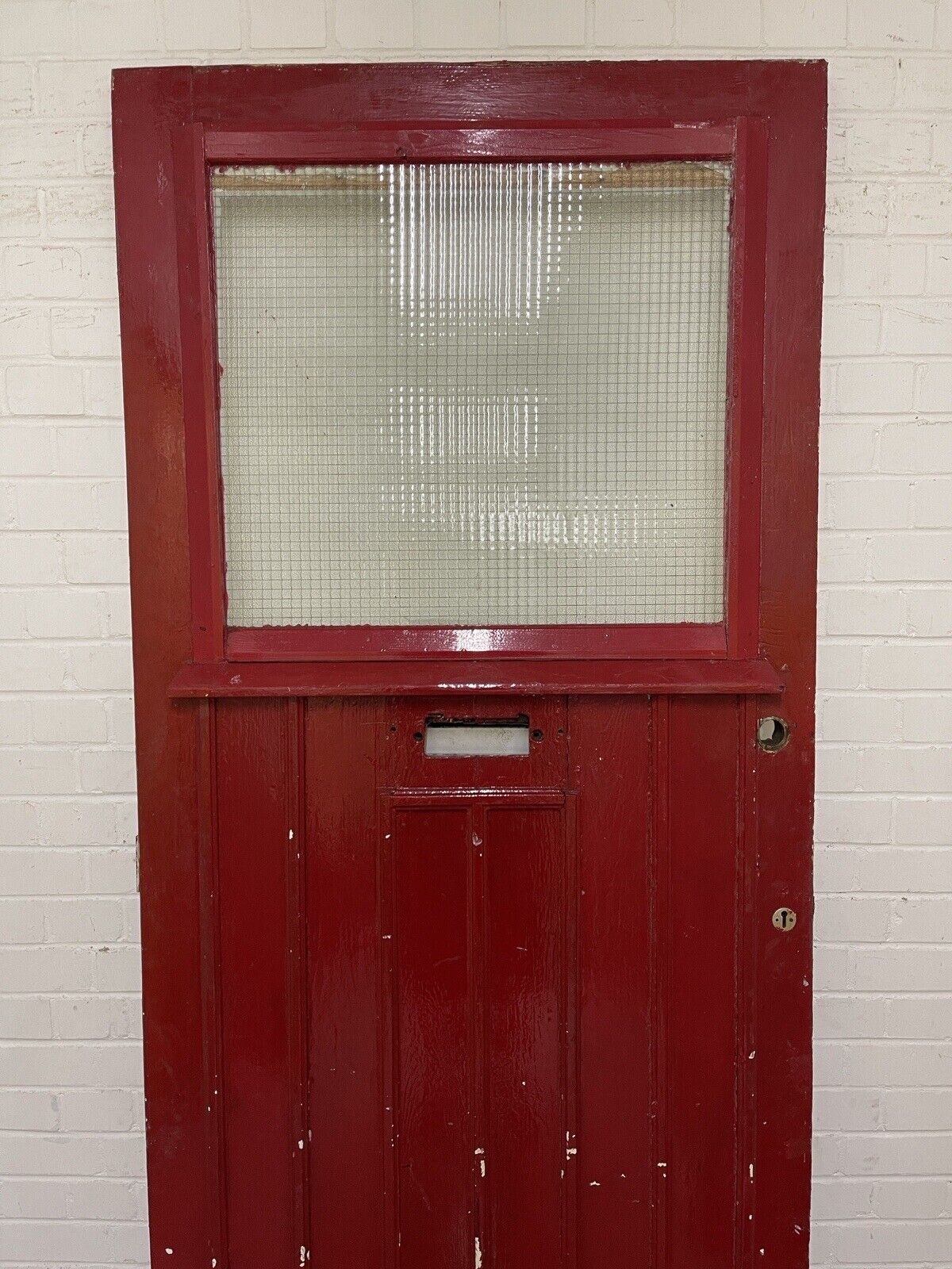 Reclaimed Victorian Edwardian Wooden Panel Front Door 2130 x 910mm