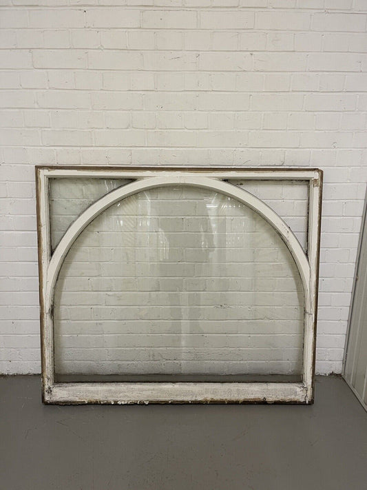 Reclaimed Old Edwardian Arch Wooden Sash Window 1255 x 1080mm