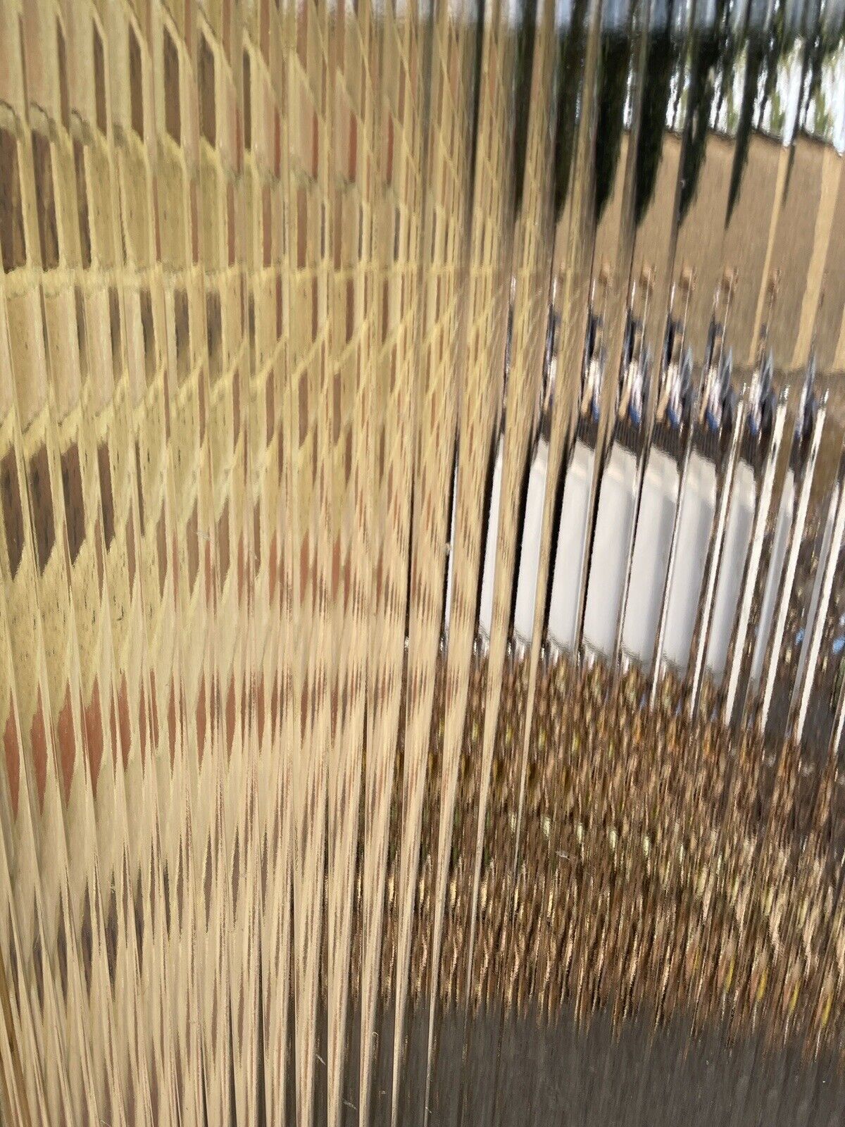 Reclaimed Reeded Glass Internal Or External Door 2030 x 820mm