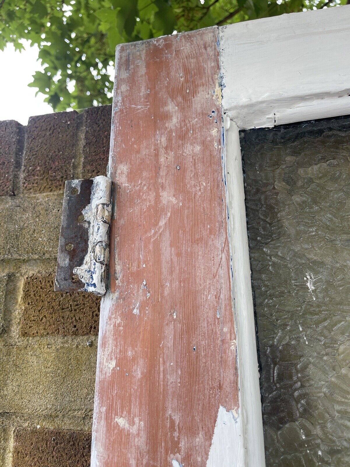 Reclaimed Victorian Wooden Panel External Front Door 2063 x 860mm