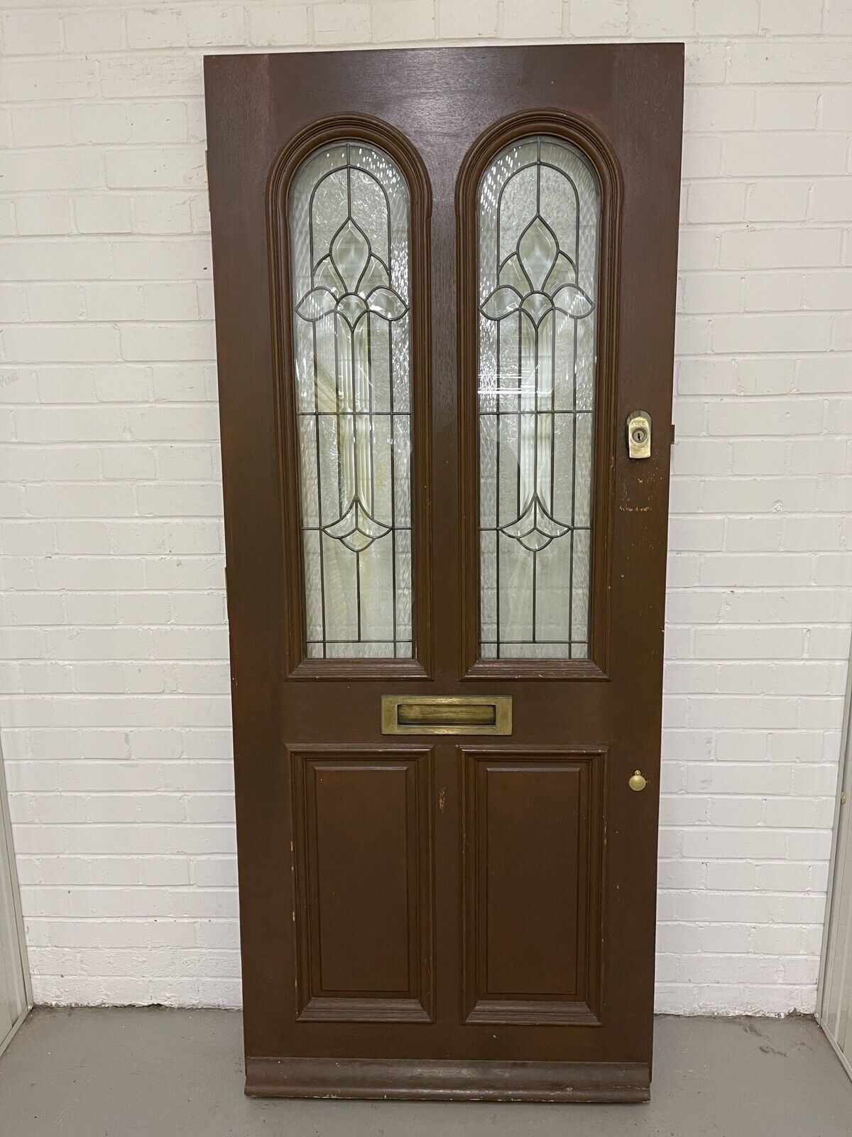 Reclaimed Victorian Style Wooden Panel External Front Door 1980 1965 x 840mm