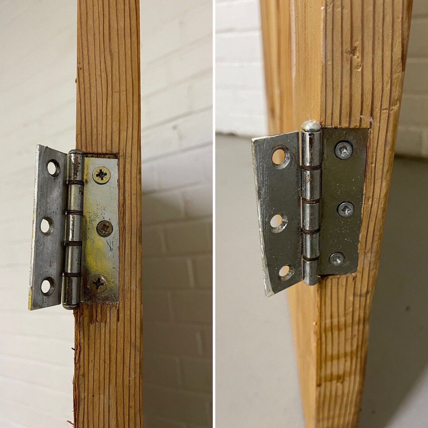 Reclaimed 1930s Edwardian 1 over 3 panel pine Internal door 1965 1960mm x 760mm