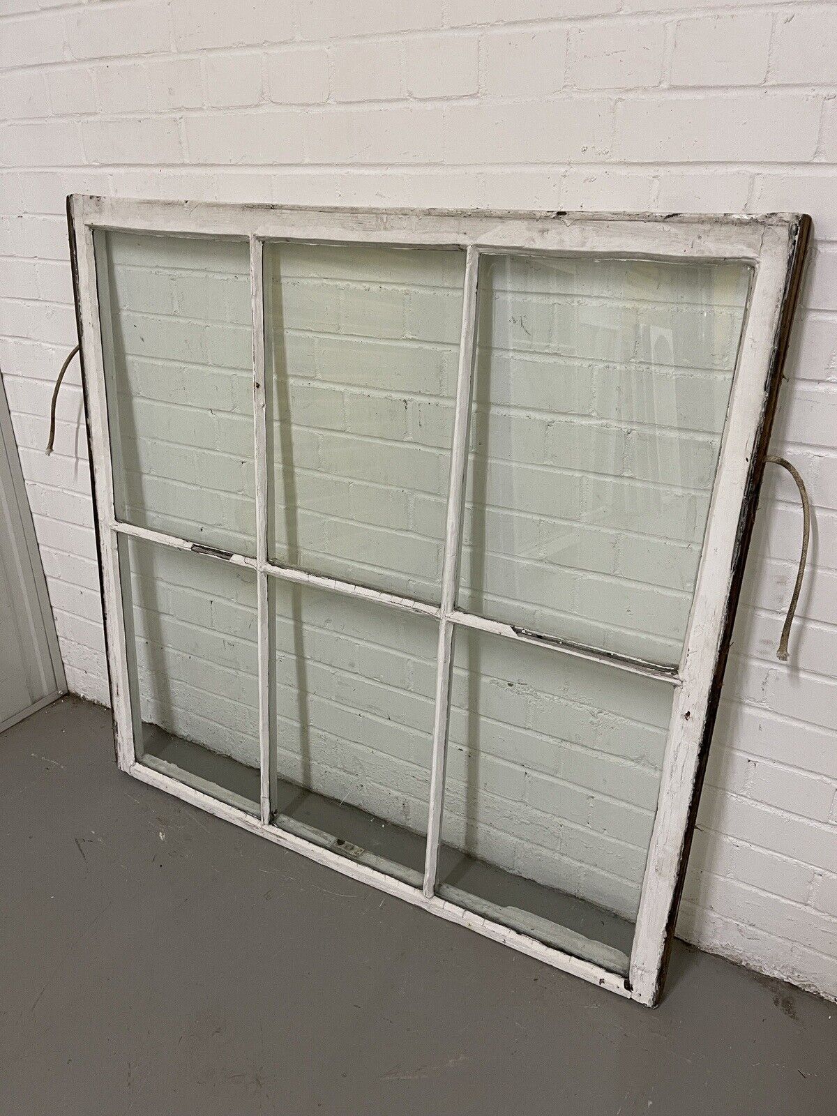 Reclaimed Old Large Georgian 6 Panel Wooden Window 1140 x 1110mm