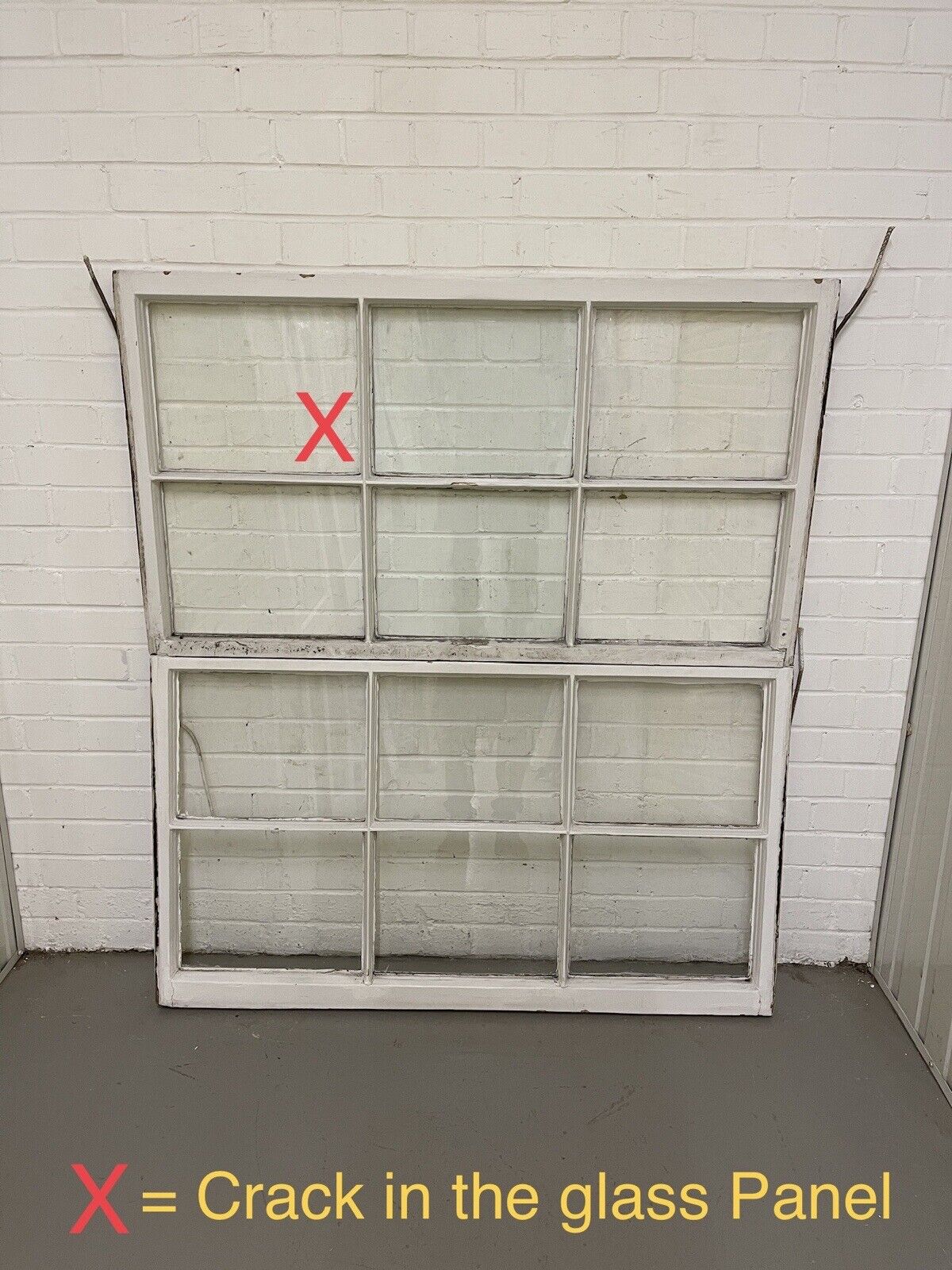 Pair Of Reclaimed Georgian 6 Panel Wooden Panel Sash Window 1210x675 1210x690