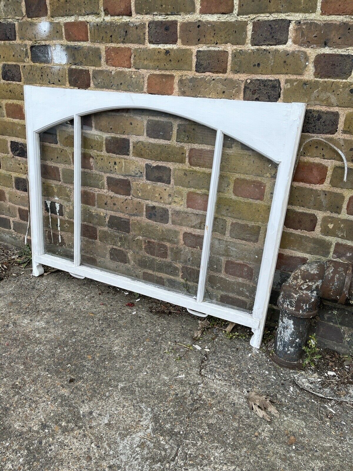 Reclaimed Old Victorian Edwardian Arch Panel Wooden Sash Window