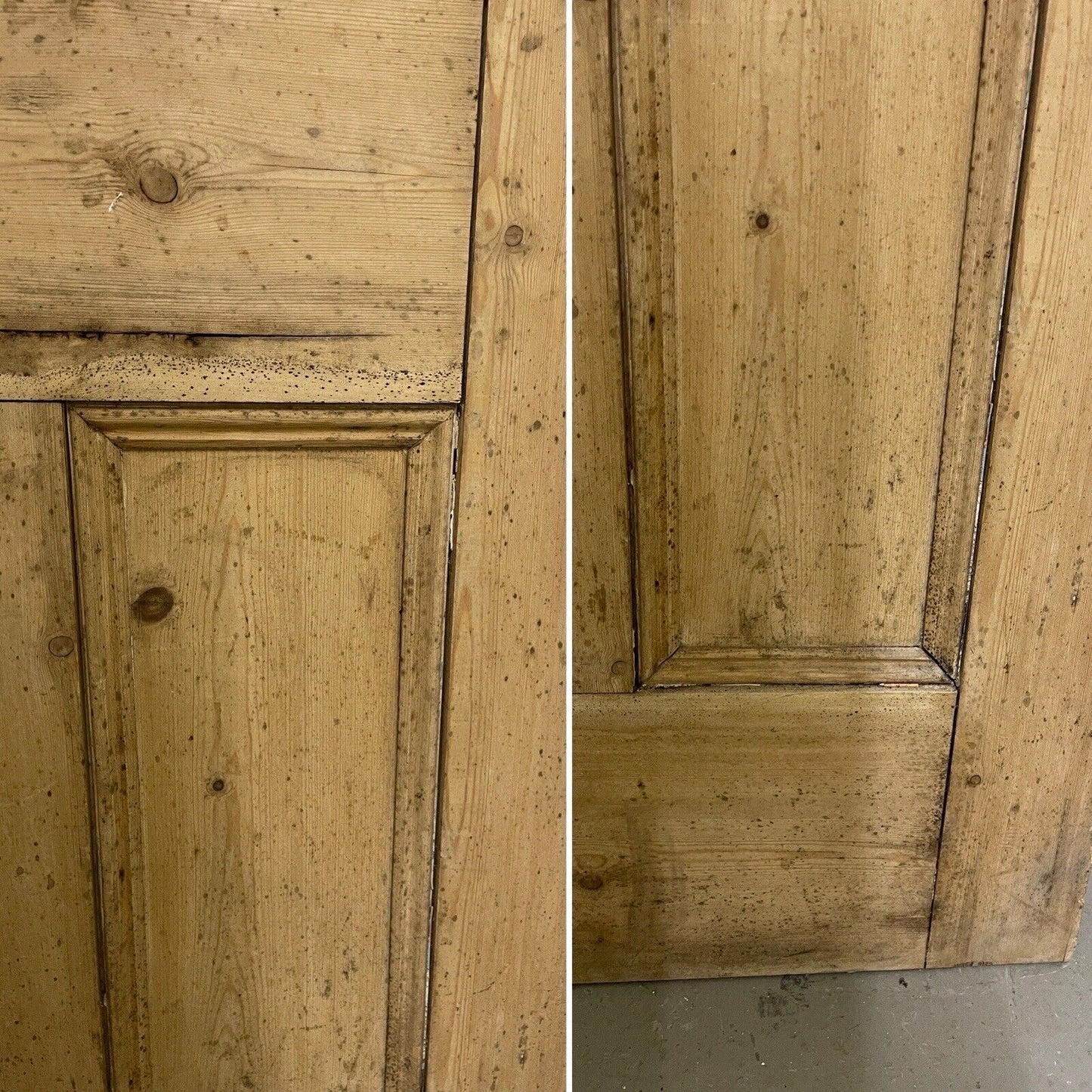 Distressed Reclaimed Victorian Pine Internal 4 panel Door 1910 x 695mm Or 690mm