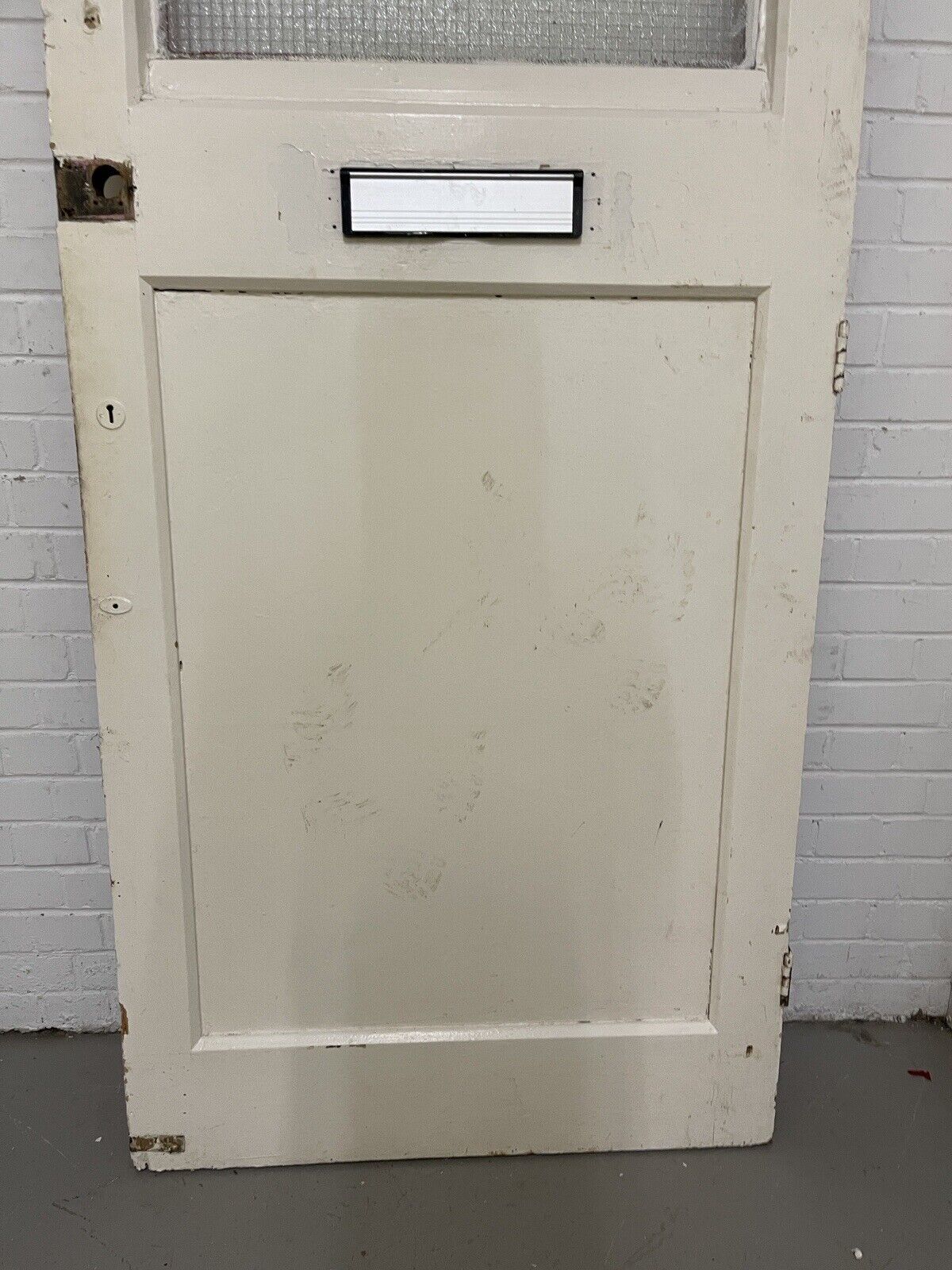 Reclaimed Victorian Edwardian Wooden Panel Front Door 2130 x 910mm