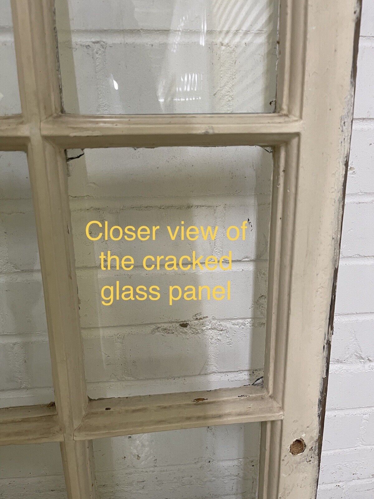 Reclaimed Old Georgian 9 Panel Wooden Window 680 x 925mm
