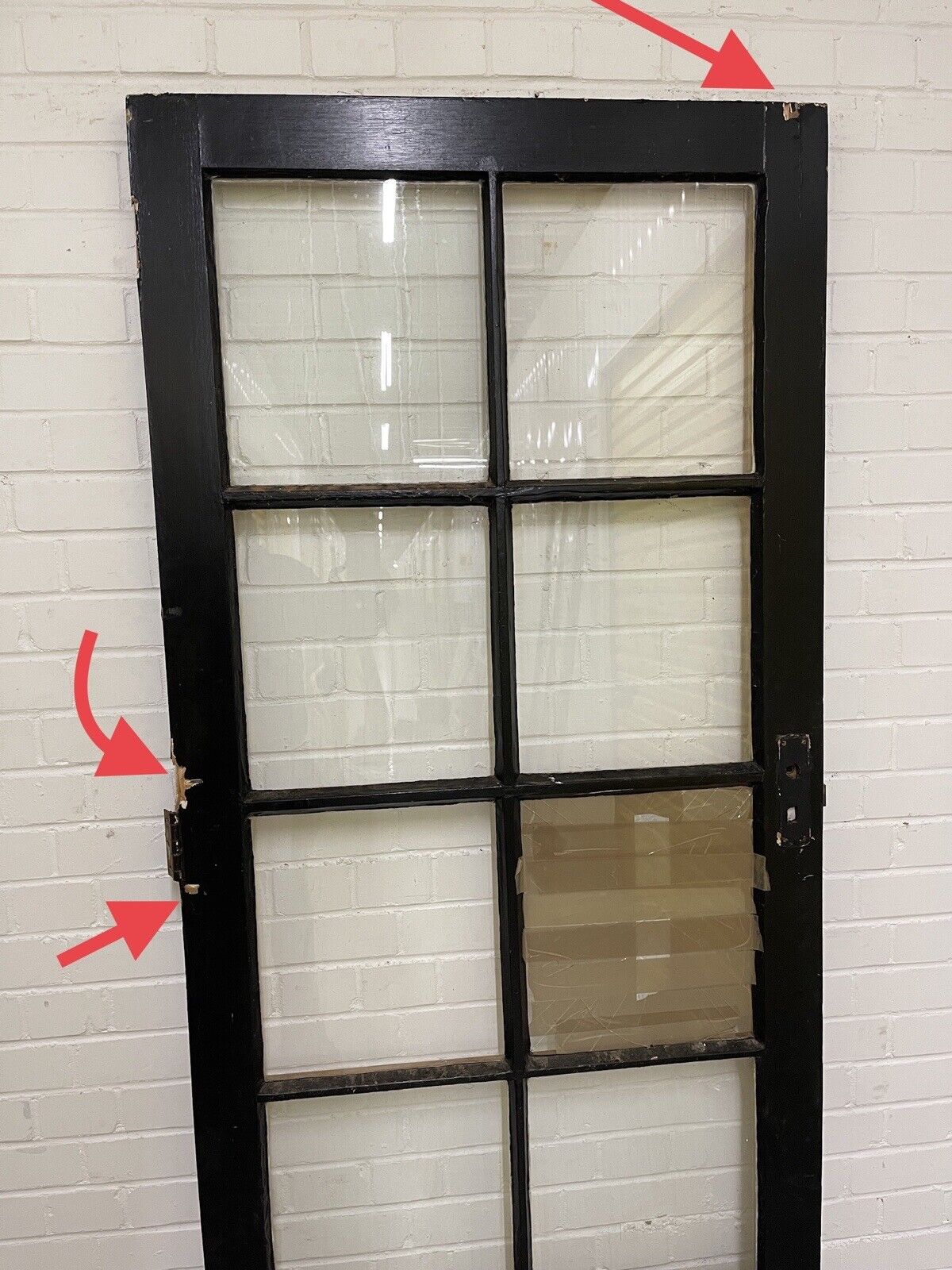 Reclaimed Georgian Wooden Panel External Side Back Door 1965 x 855mm