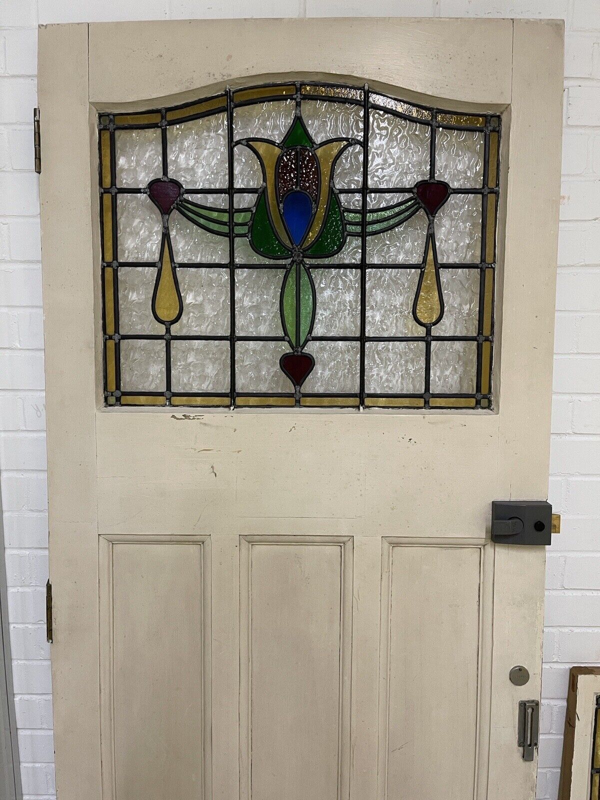 Reclaimed Victorian Edwardian Wooden External Front Door Side Panel 2075 x 860mm
