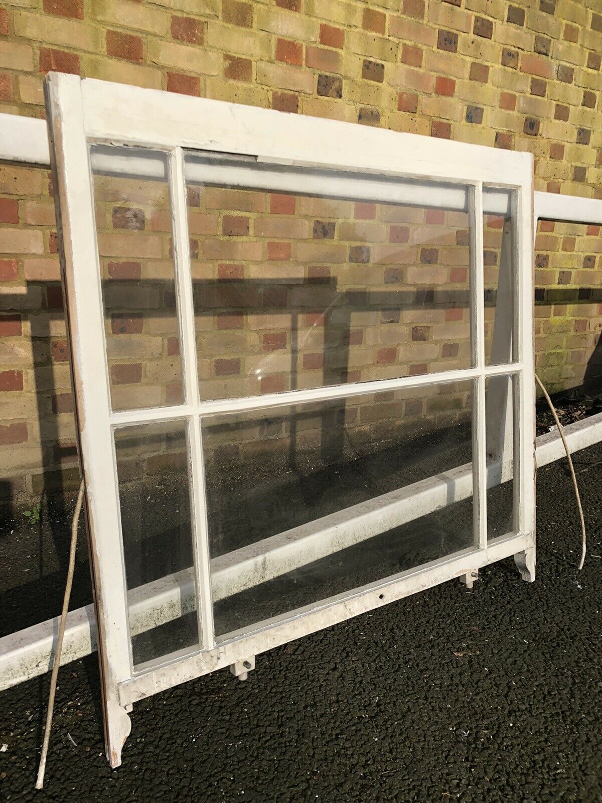 Reclaimed Old Victorian Edwardian Wooden Panel Sash Window 1050 x 1015mm