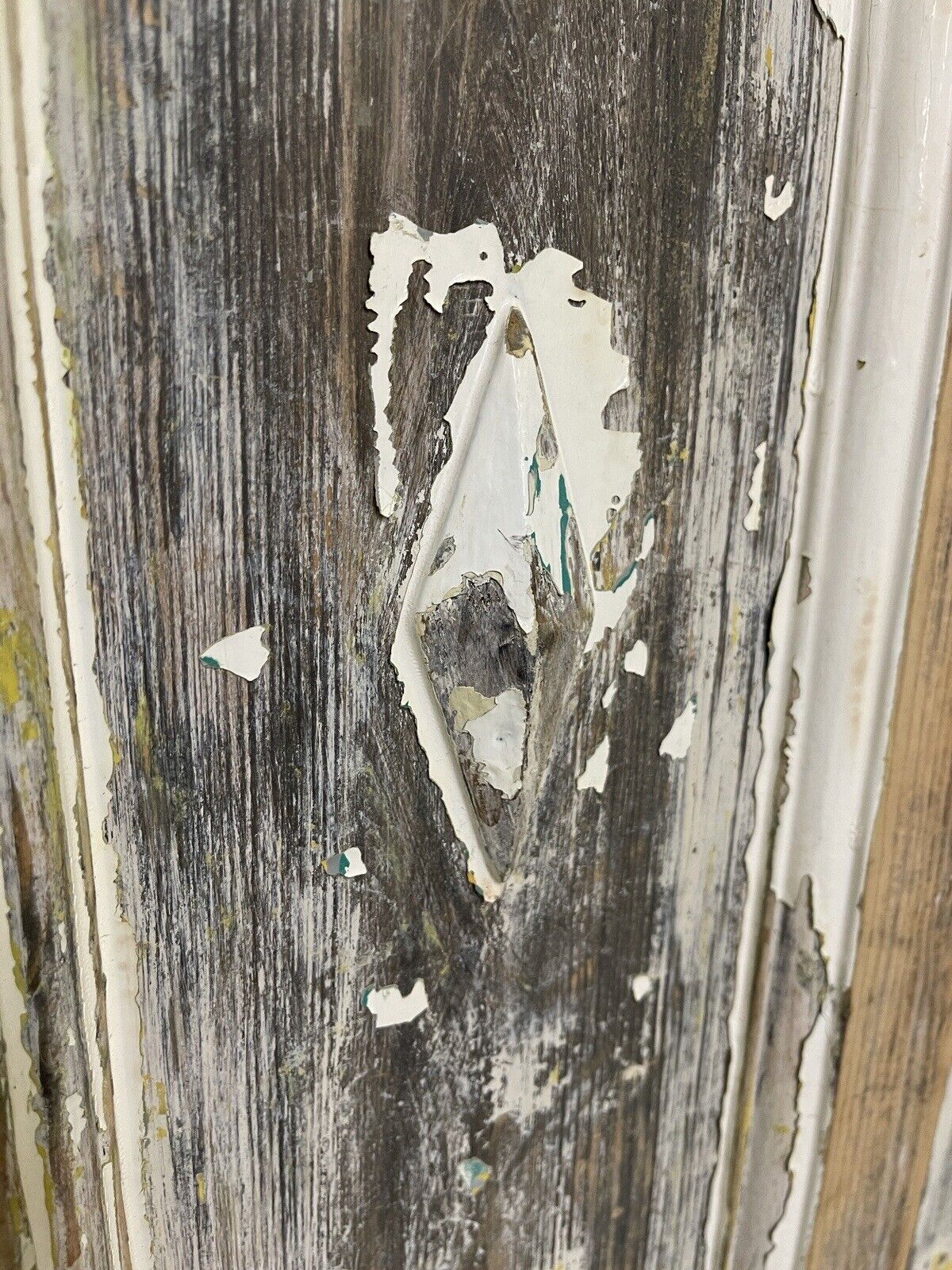 Reclaimed Old Edwardian Arts Crafts Wooden Panel Front Door 2025mm x 807mm