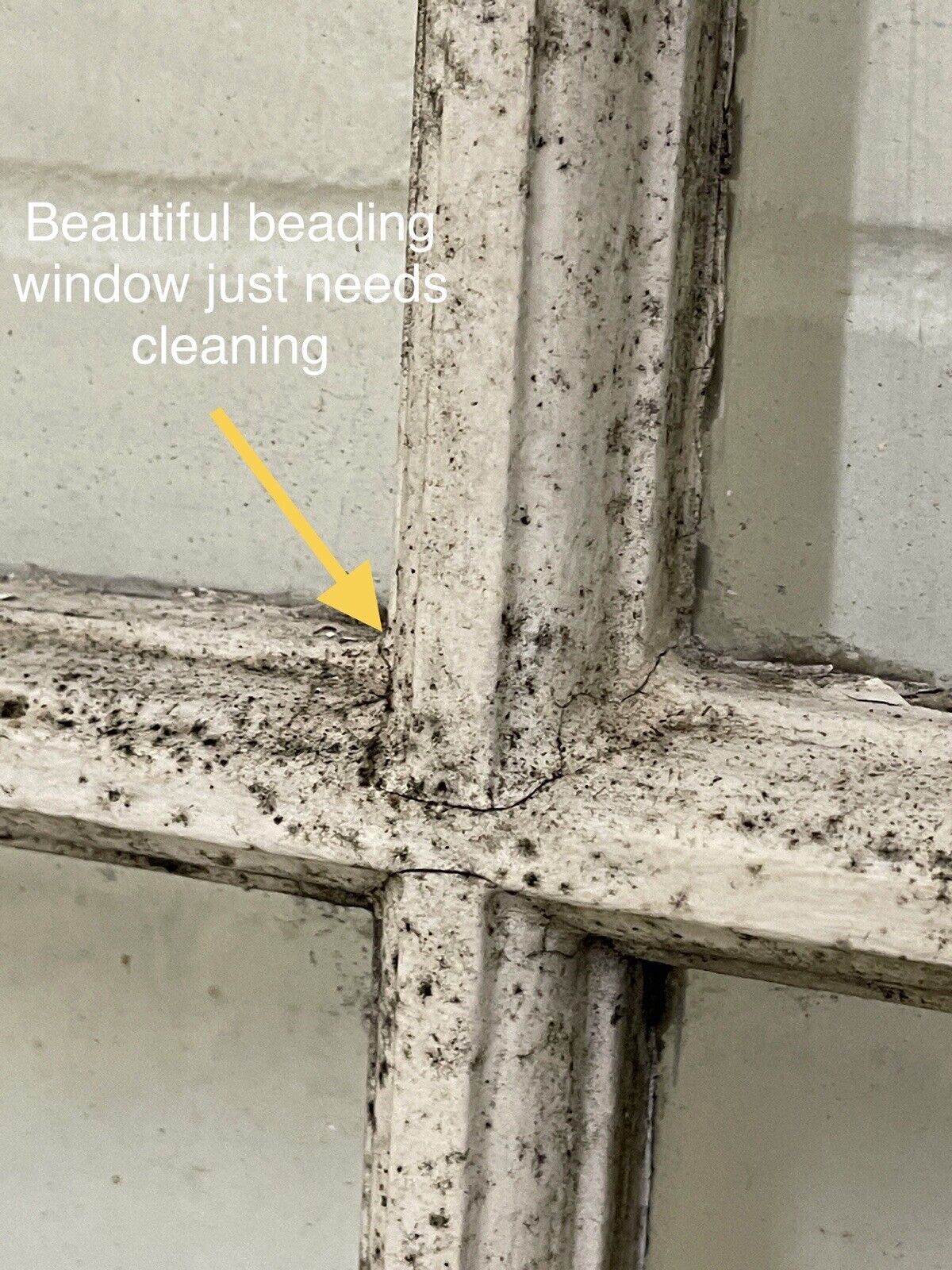 Reclaimed Old Georgian 6 Panel Wooden Window 580 x 1100mm