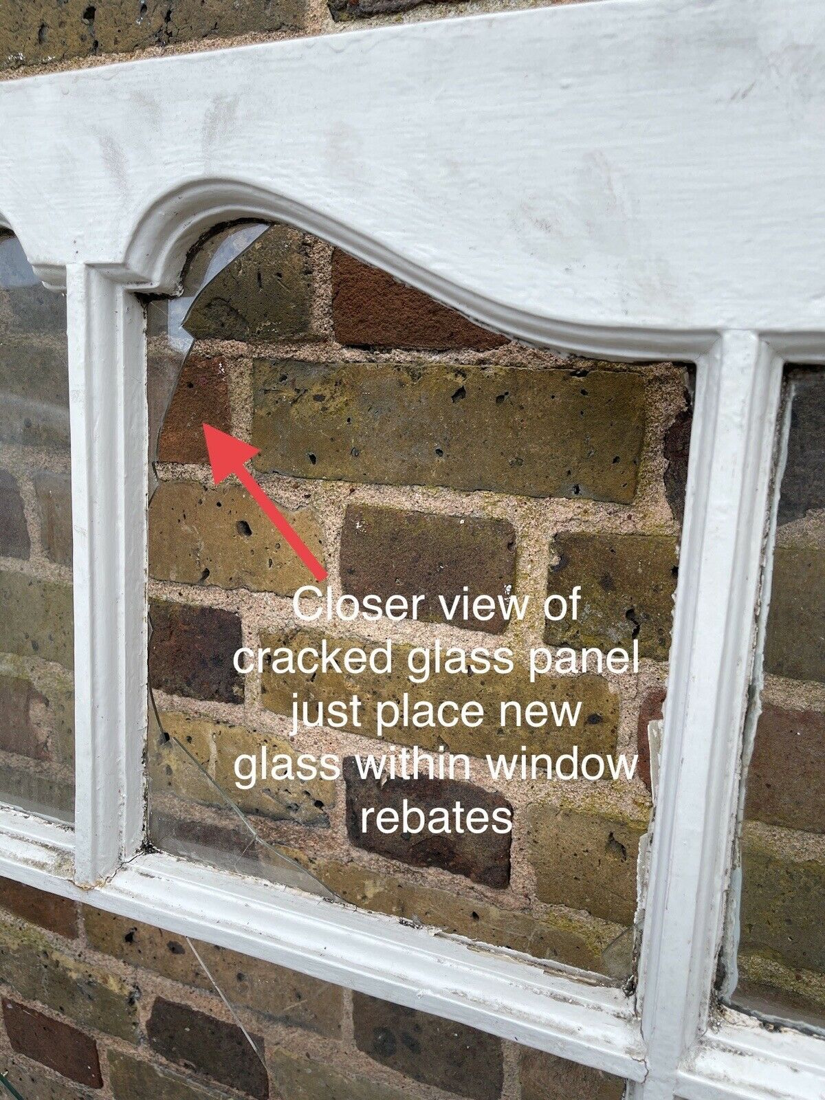Reclaimed Old Edwardian Arch Panel Wooden Sash Window Rare Wood Carving