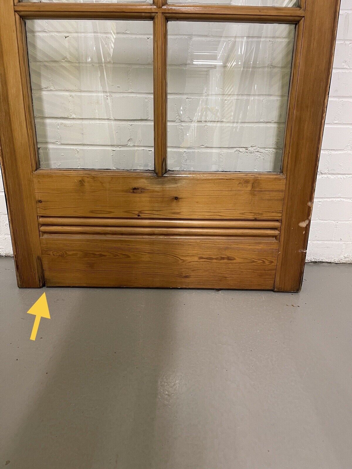 Reclaimed Georgian Wooden Panel External Side Back Door 1993 x 855mm