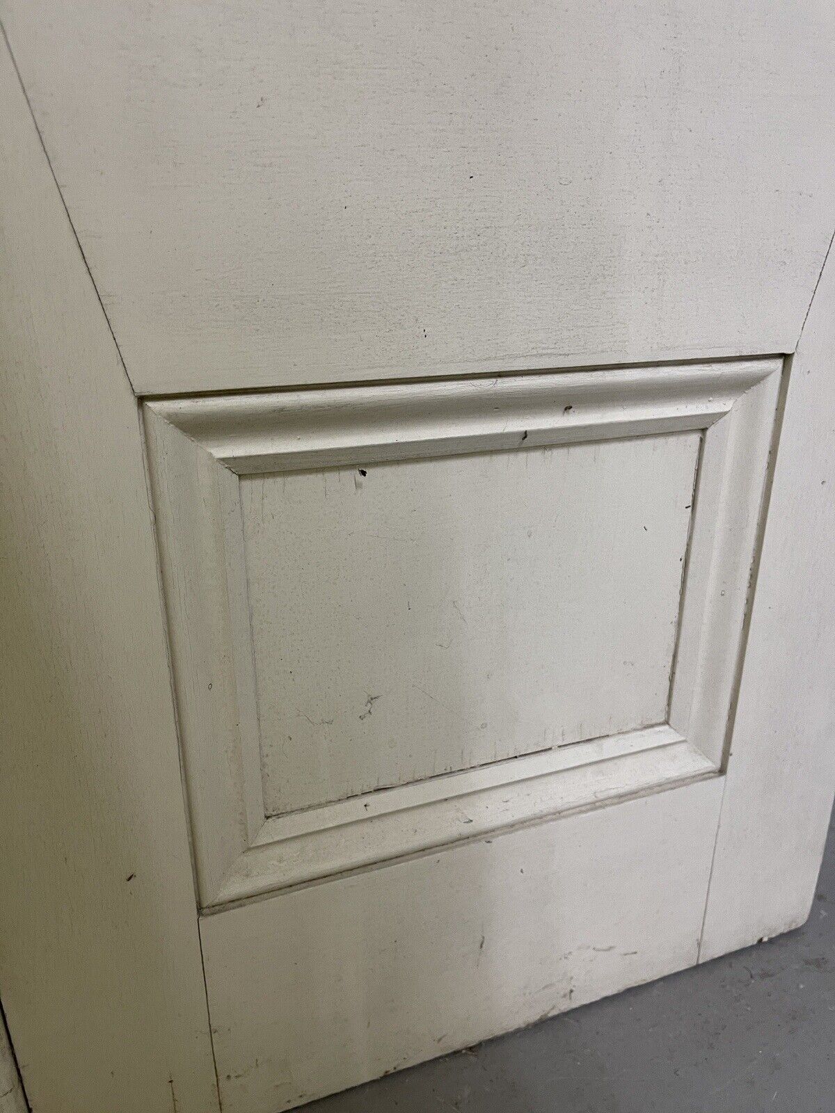 Reclaimed French Single Panel Bevelled Glass Wooden Double Doors 2005 x 900mm