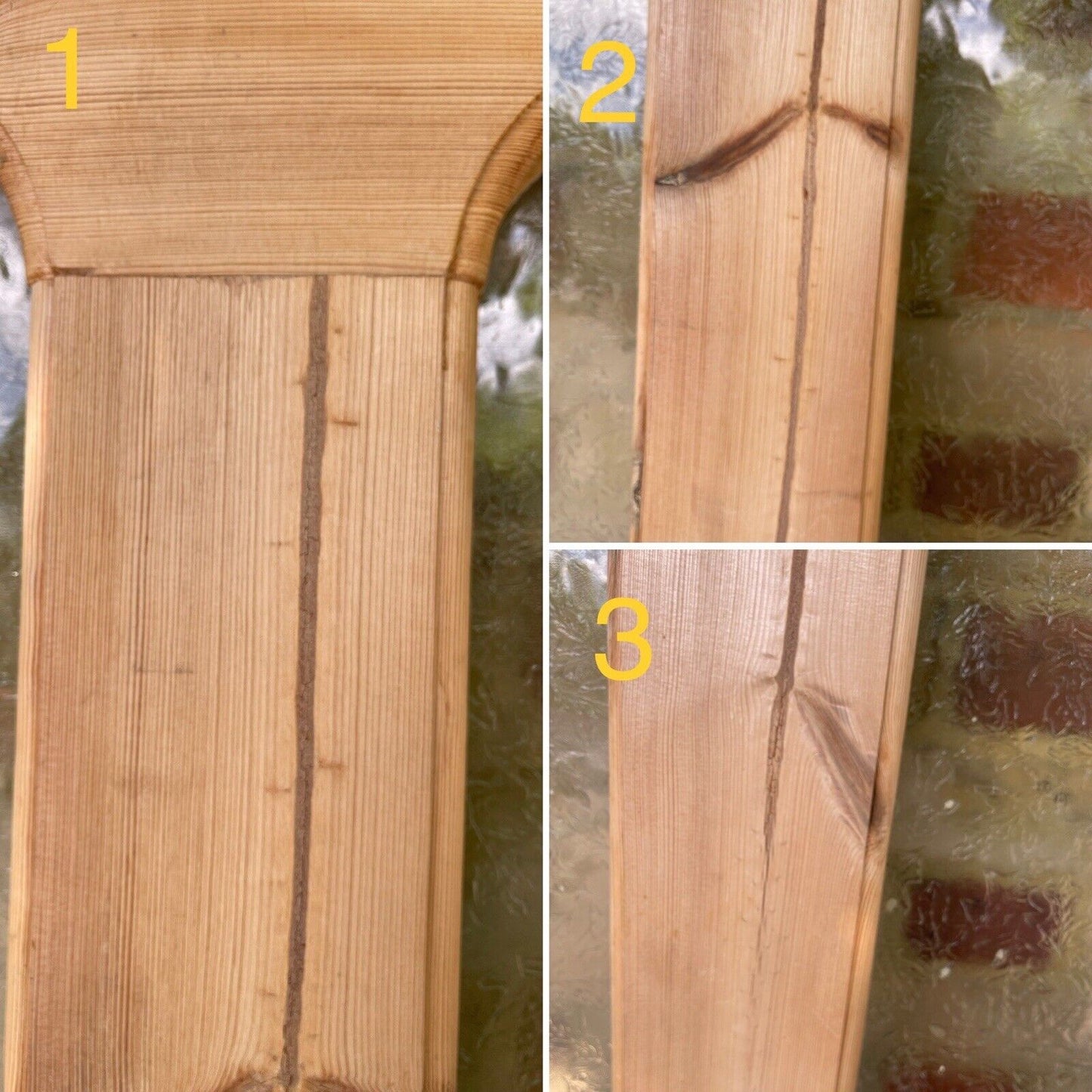 Reclaimed Old Edwardian Victorian Wooden Panel Front Door 2080mm x 860mm