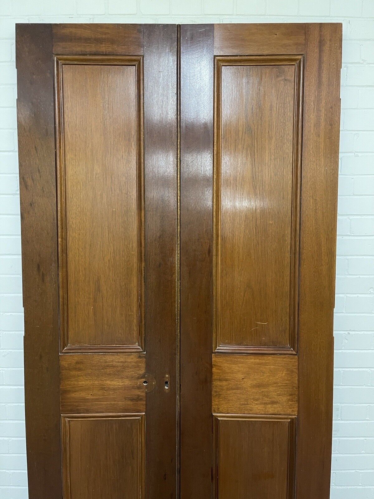 Reclaimed Large French Mahogany Wooden Double Doors Provenance Knightsbridge