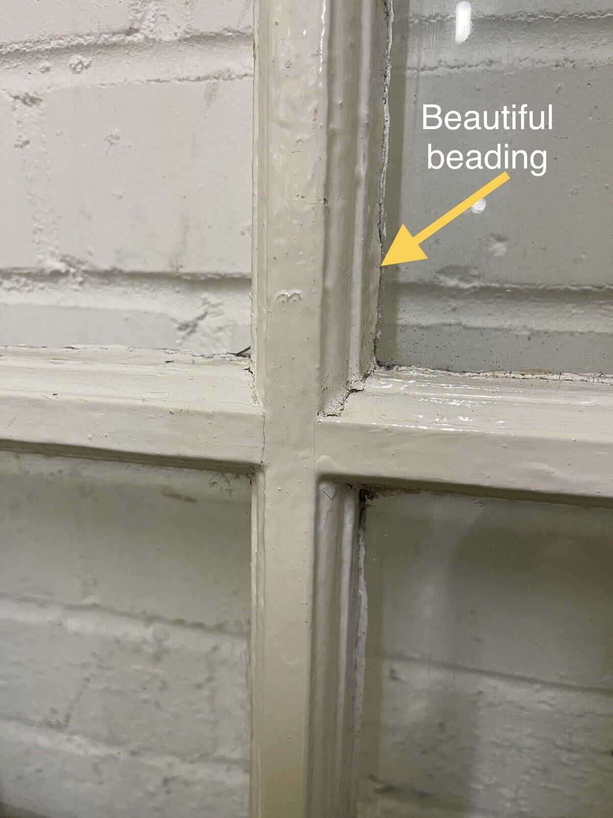 Reclaimed Old Georgian 4 Panel Wooden Window 495 x 585mm