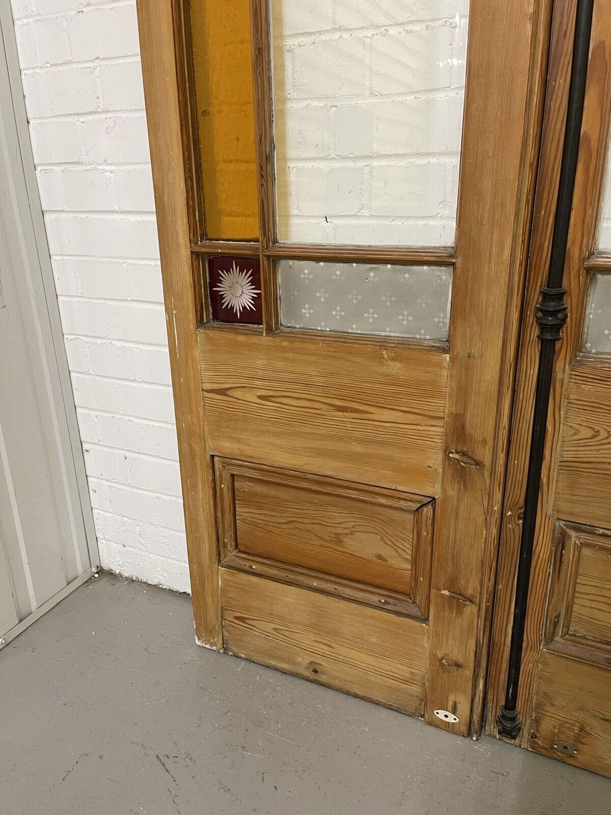 Reclaimed French Victorian Edwardian Wooden Double Doors 1040 x 2009 or 2015mm