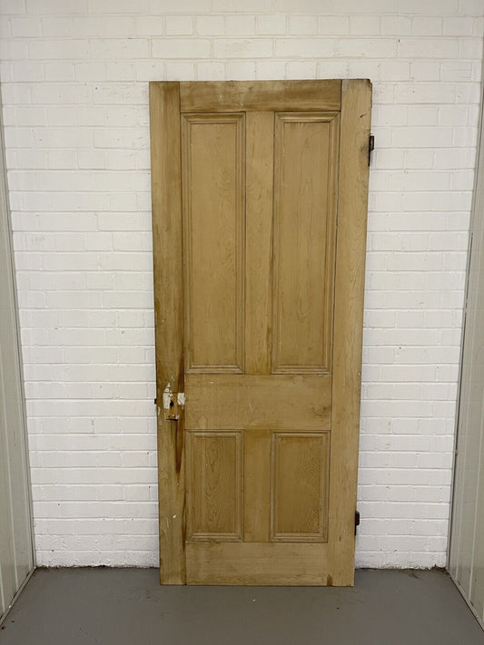Original Vintage Reclaimed Victorian Pine Internal 4 panel Door 1995 2000 x 815