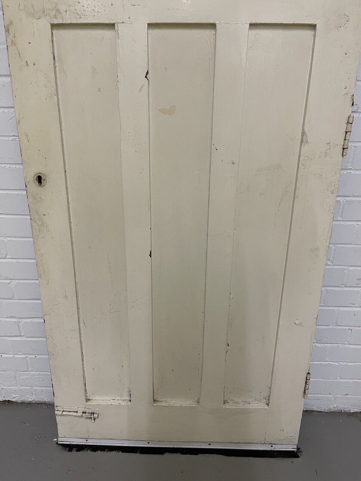 Reclaimed Old Edwardian Victorian Wooden Panel Front Door 1975mm x 808mm