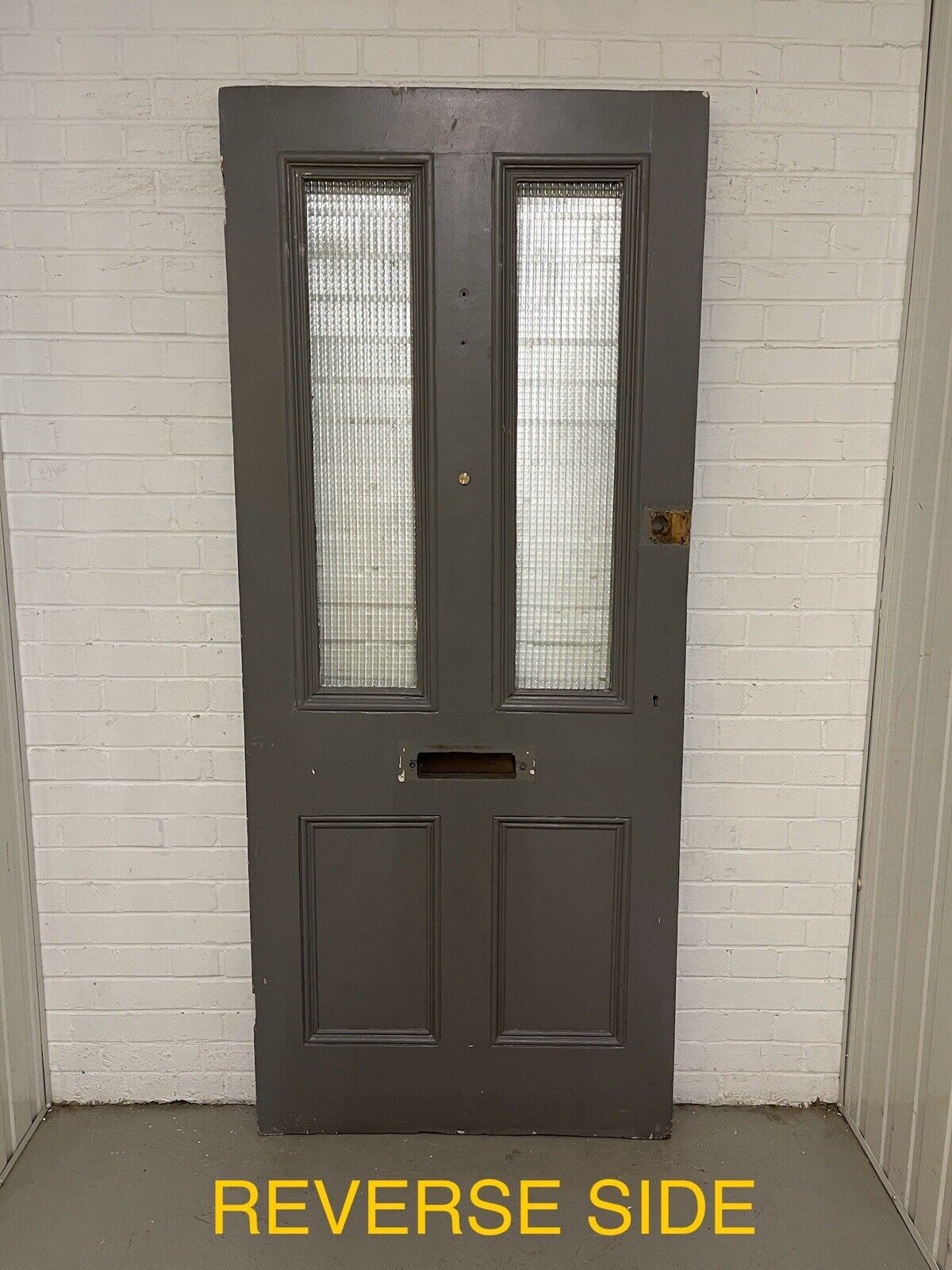 Reclaimed Old Victorian Edwardian Wooden Panel Front Door 2120 x 903mm