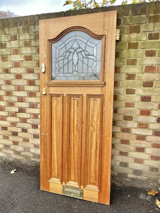 Reclaimed Old Edwardian Victorian Panel Front Wooden Timber Door 1977 x 840mm