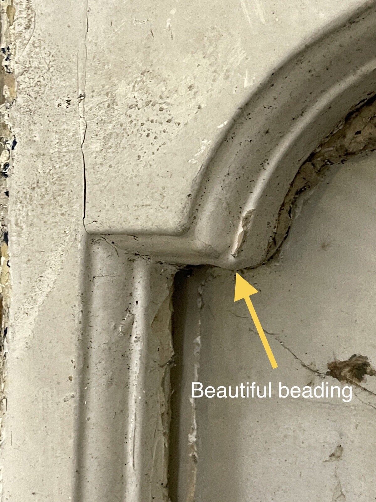 Reclaimed Old Edwardian Arch Sash Wooden Window 770 x 555mm